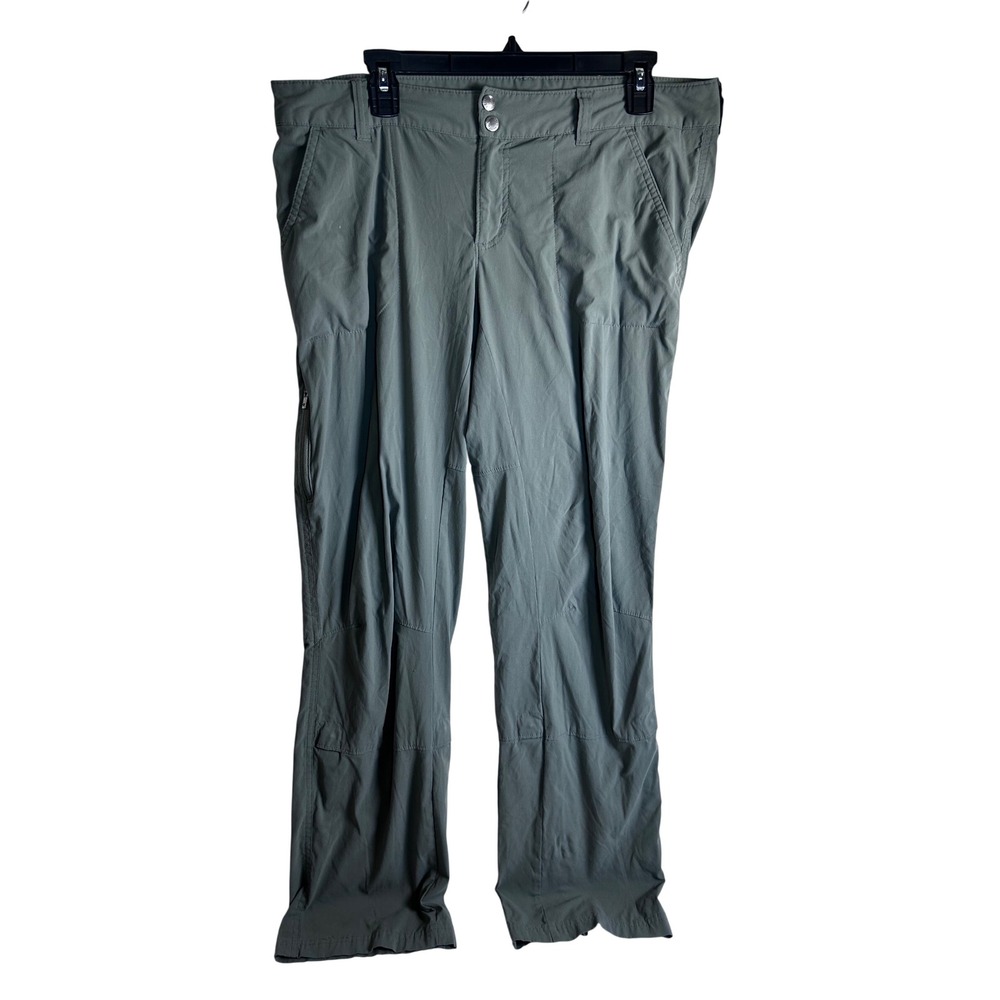 Columbia Hiking Pants 14 Regular Sage Green Omni-Shield Outdoor Womens